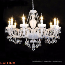 Luxury candle chandelier light glass crystal chandelier